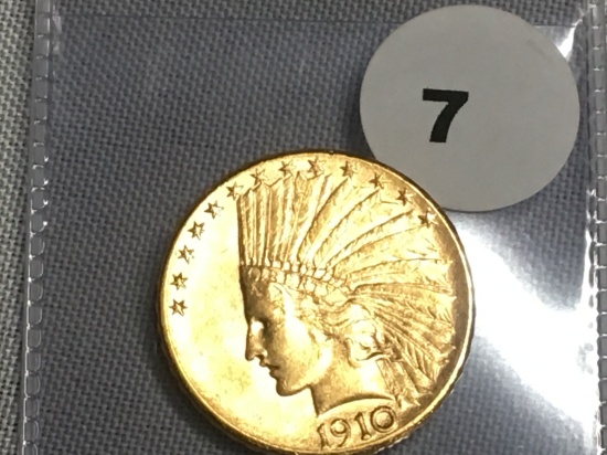 1910-D $10 Indian Gold
