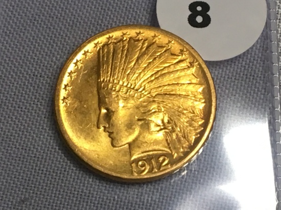 1912 $10 Indian Gold
