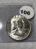 1961-D Franklin Half Dollar BU