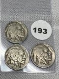1927, 27-D, 27-S Buffalo Nickel