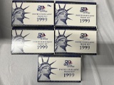 Lot of 5 1999 U.S. Proof Set