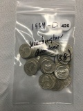 Lot of 38 1964 Washington Quarters