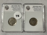 1937 & 38-D Buffalo Nickels