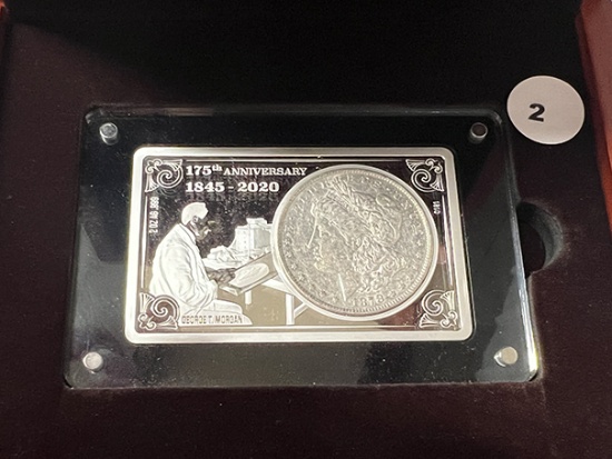 175th Anniversary 1878 Morgan Dollar Silver Bar & Coin Set