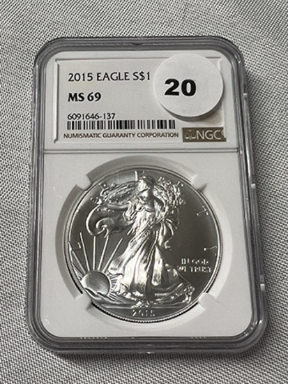 2015 Silver Eagle NGC MS69