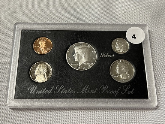 1992 U.S. Mint Silver Proof Set (no box)