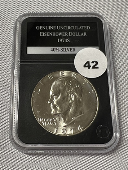 1974-S Ike Dollar 40% Silver Proof