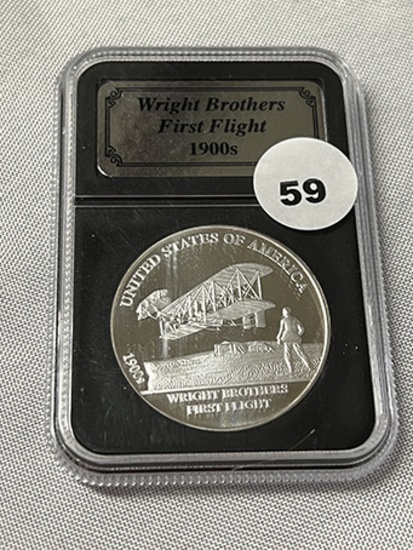 1900s Wright Brothers First Flight 1oz .999 silver