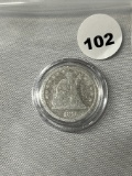 1876-CC Seated Quarter