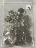 (35) Assorted Date Buffalo Nickels & (2) V-Nickels (1901 & 05)