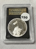 1945-2020 75th Anniversary Silver Proof The Battle of Iwo Jima w/ Iwo Jima Sand 1oz .999 silver