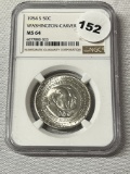 1954-S Washington-Carver Half Dollar NGC MS64