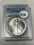 1986 Silver Eagle PCGS MS69