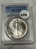 1986 Silver Eagle PCGS MS69