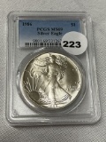 1986 Silver Eagle PCGS MS69