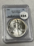 1986 Silver Eagle PCGS MS69