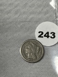 1872 Nickel 3 Cent Piece
