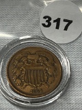 1865 2 Cent Piece