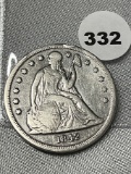 1842 Seated Dollar