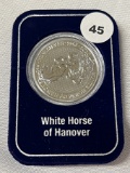 2020 5 Pounds Queen Elizabeth White Horse of Hanover 2oz .999 silver