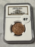 1808 India 10Cash Madres Presidency Genuine Admiral Gardner NGC Shipwreck Cert