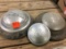 3 Vintage Hubcaps