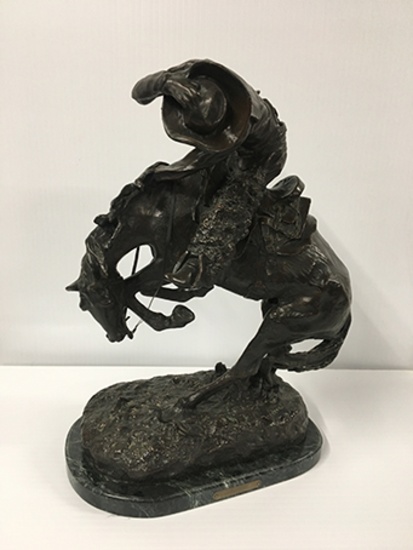 Fredrick Remington "Rattle Snake" Bronze Statue