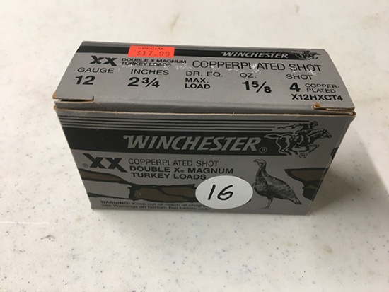 10 rds Winchester XX 12ga, 2.75in, 4 shot (NO SHIPPING)