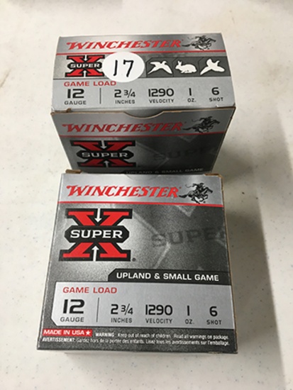 50 rds Winchester Super X 12ga, 2.75in, 6 shot (NO SHIPPING)