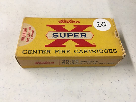 20 rds Western Super X 25-35, 117gr, soft point (NO SHIPPING)