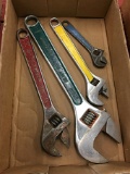 4 Adjustable Wrenches