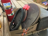 Tool Box, Fire Extinguisher & Sanding Discs
