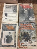 (4) Early Vintage Hunter Trader Trapper Magazines