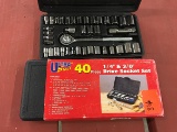 (2) 3/8in & 1/4in Socket Sets