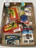 Flat of Misc Artificial Bait & Hooks