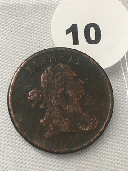 1804 Half Cent Crosslet 4 Stems