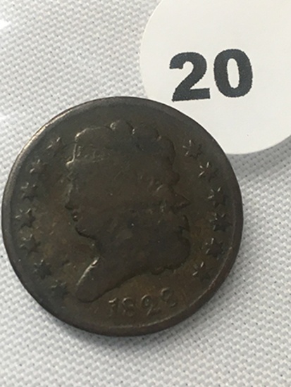 1828 Half Cent, 13 Stars