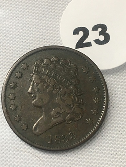 1833 Half Cent