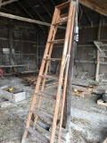 Werner 8ft wooden step ladder