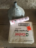 5 tubes of grease & funnel