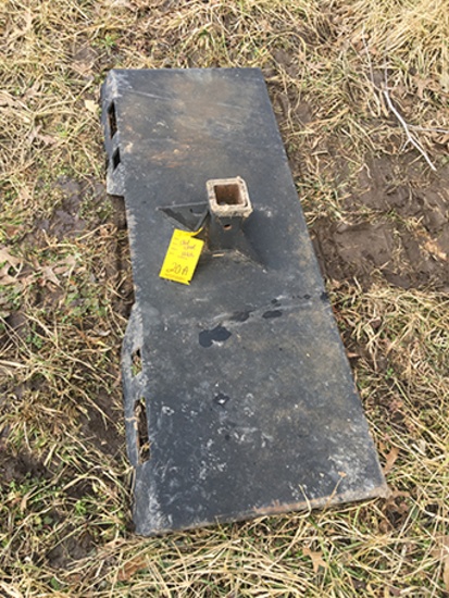 Skid Steer attach receiver plate