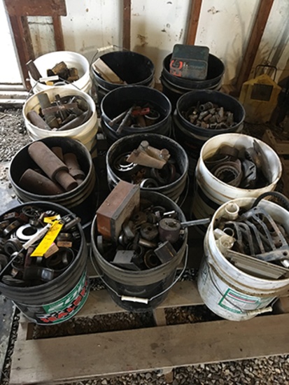 Pallet of salvage parts etc.