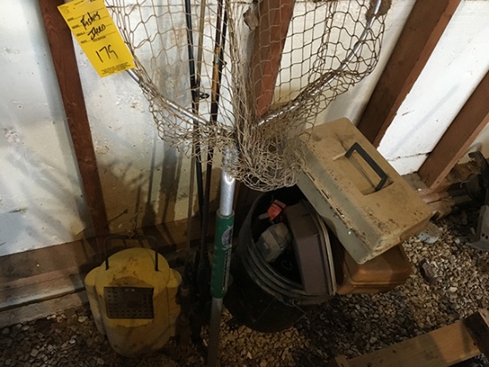 Assorted fishing items