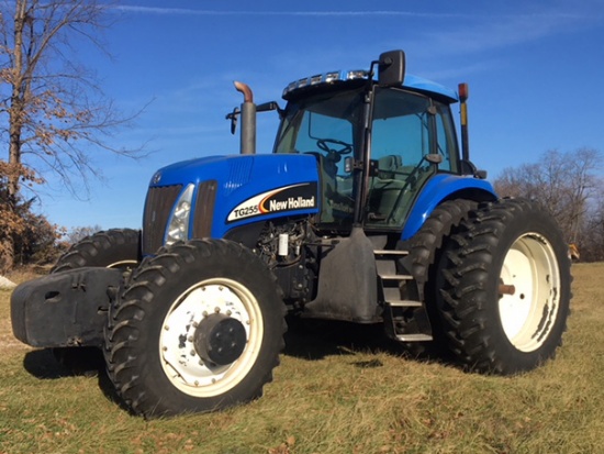 2003 New Holland TG255 4WD cab tractor, 255hp turbo charge diesel engine, power shift, 1000 PTO, 4 h