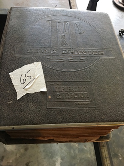 I & T (Imp. & Tractor) shop service to include: AC, J.I CASE, cockshutt, Co-op, Ford Gambles Farmcre