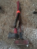 Axe, maul, folding shovel