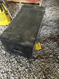 Steel flip top lid tool box