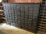 Large primitive 105 drawer hardware cabinet