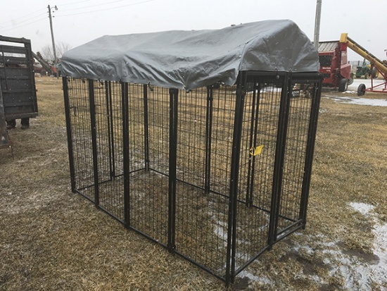 4ftx8ft Dog Kennel with Top