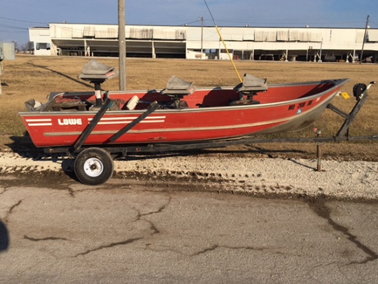 Lowe 14ft V-Bottom Boat with Trailer